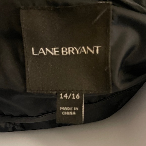 Lane Bryant Black Quilted Puffer Coat 14/16 1x - Picture 5 of 5